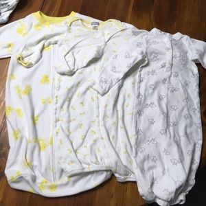 Set of 4 unisex baby sleep sacks 3 month